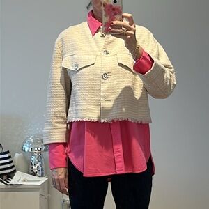 SISLEY cropped blazer